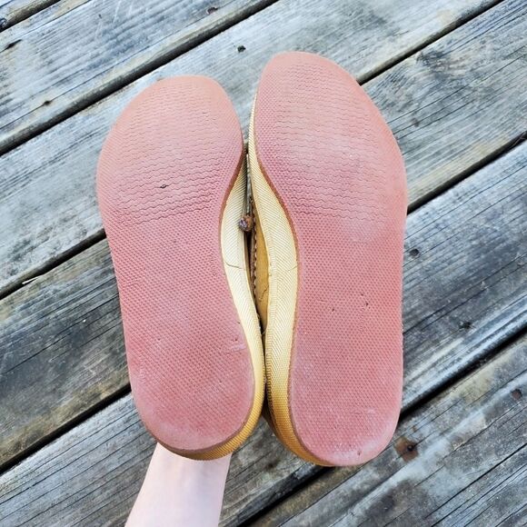 Vintage Barleycorn Banana Republic Collab Nubuck Tan Leather Platform Sneakers 8 - Picture 7 of 12